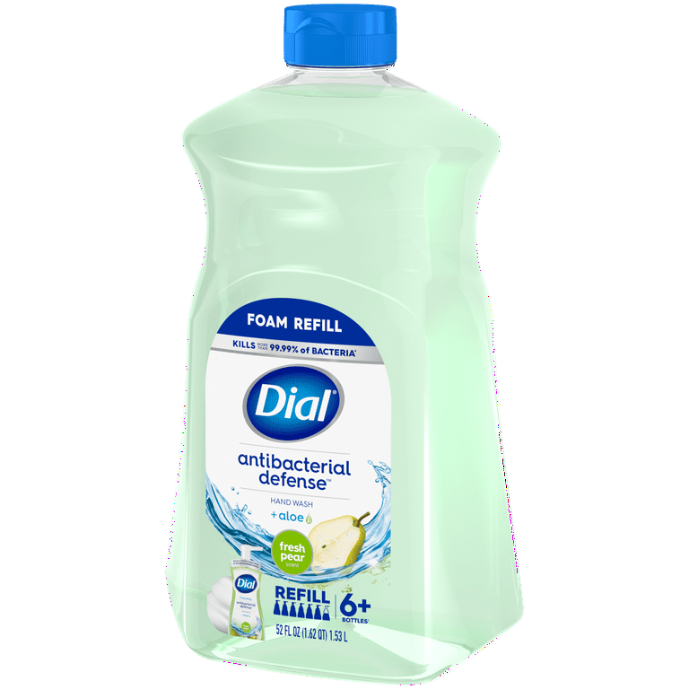 Dial Antibacterial Foaming Hand Soap Refill Fresh Pear 52 fl oz