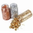 thumbnail image 4 of Escamas de Lámina Dorada para Moldes de Bandejas de Resina, 6 Botellas Escamas de Lámina Metálica, 4 of 6