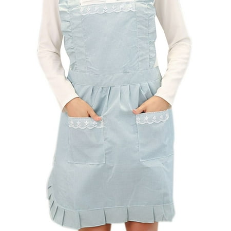 

Thinsont Modern Apron Women Girls Waterproof Cooking Anti-oil Kitchen BBQ No.05