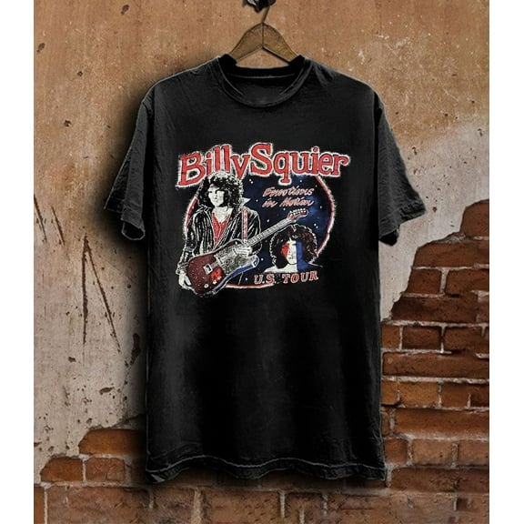 Billy Squier Emotions in Motion Tour T-Shirt Cotton Unisex Adult Tee