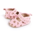thumbnail image 4 of Yoyauz Baby Girl Mary Jane Shoes Anti Slip Rubber Sole Ballet Slippers Princess Dress Wedding Shoes Newborn Kids Shoes Toddler Shoes（0-12 Month）, 4 of 10