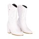thumbnail image 1 of Platonia|Bota Vaquera Bordada Cowboy Metálica Blanco Montana Cabra De Mujer, Bota Moderna Estilizada Cowboy, 1 of 5