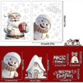 thumbnail image 3 of VEYLIN Xmas Window Clings Decoration, Christmas Window Stickers Static Snow Flakes Stickers Fancy Merry Christmas Window Decals for Christmas Window D, 3 of 5