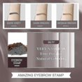 thumbnail image 3 of Eyebrow Stamp and Stencil Kit,Eyebrow Powder Stamp Shaping Makeup with 10 Reusable Brow Stencils&2 Eyebrow Brushes -, 3 of 4