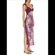 thumbnail image 2 of Vestidos Largos de Verano Y2K con Encaje, Retazos, , Estampado Floral, Escote Corazón, Espalda Descubierta y Abertura para Mujer Oscuro L, 2 of 7