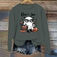 thumbnail image 2 of Halloween Spooky Sweatshirt for Women Funny Cute Ghost Graphic Long Sleeve Blouses Crewneck Pumpkin Print Trendy Loose Fit Tops, 2 of 3