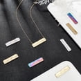 thumbnail image 2 of 12Pcs 3 Colors 304 Stainless Steel Rectangle with Mountain Pendants Links Connectors Link Charm Flat Metal Double Hole Link Connector, 2 of 6