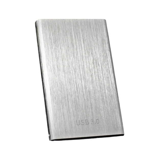 Disco duro externo Methold compacto y portátil USB 3.0 color Gris plateado