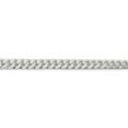 thumbnail image 2 of White Sterling Silver chain Curb Men's 9 in 7.35 mm, 2 of 4