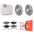 thumbnail image 1 of Transit Auto Rear Disc Brake Rotors and Semi-Metallic Pads Kit for Car Mercedes-Benz E550 with 320mm Diameter Rotor K8S-103579, 1 of 11