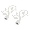 thumbnail image 5 of AMLESO Support de Tringle à Rideau 22mm Support de Tringle à Rideau Embout - - Blanc Type 2 - Type 2 - Blanc, 5 of 5