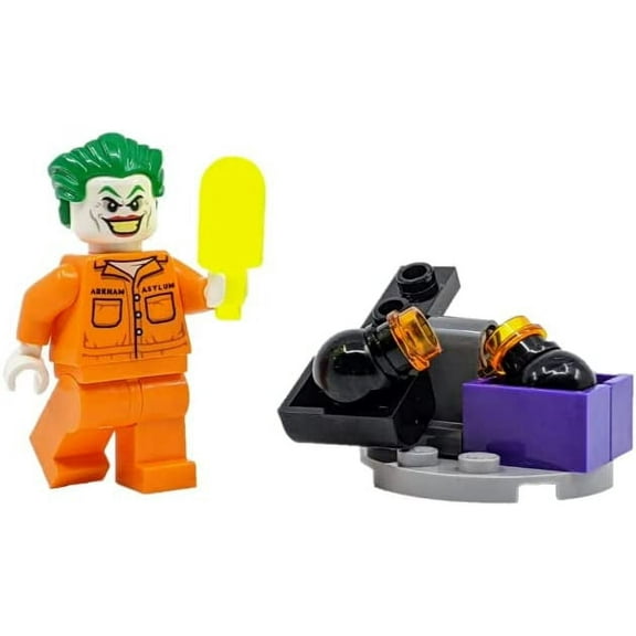 LEGO Superheroes: Arkham Joker Minifigure with Bomb Catapult