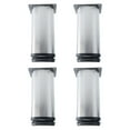 thumbnail image 1 of Uxcell 5'' Pies de Muebles para Estantes de Trabajo Reemplazo Altura Ajustable Acero Inoxidable Tono Plateado 4pcs, 1 of 7
