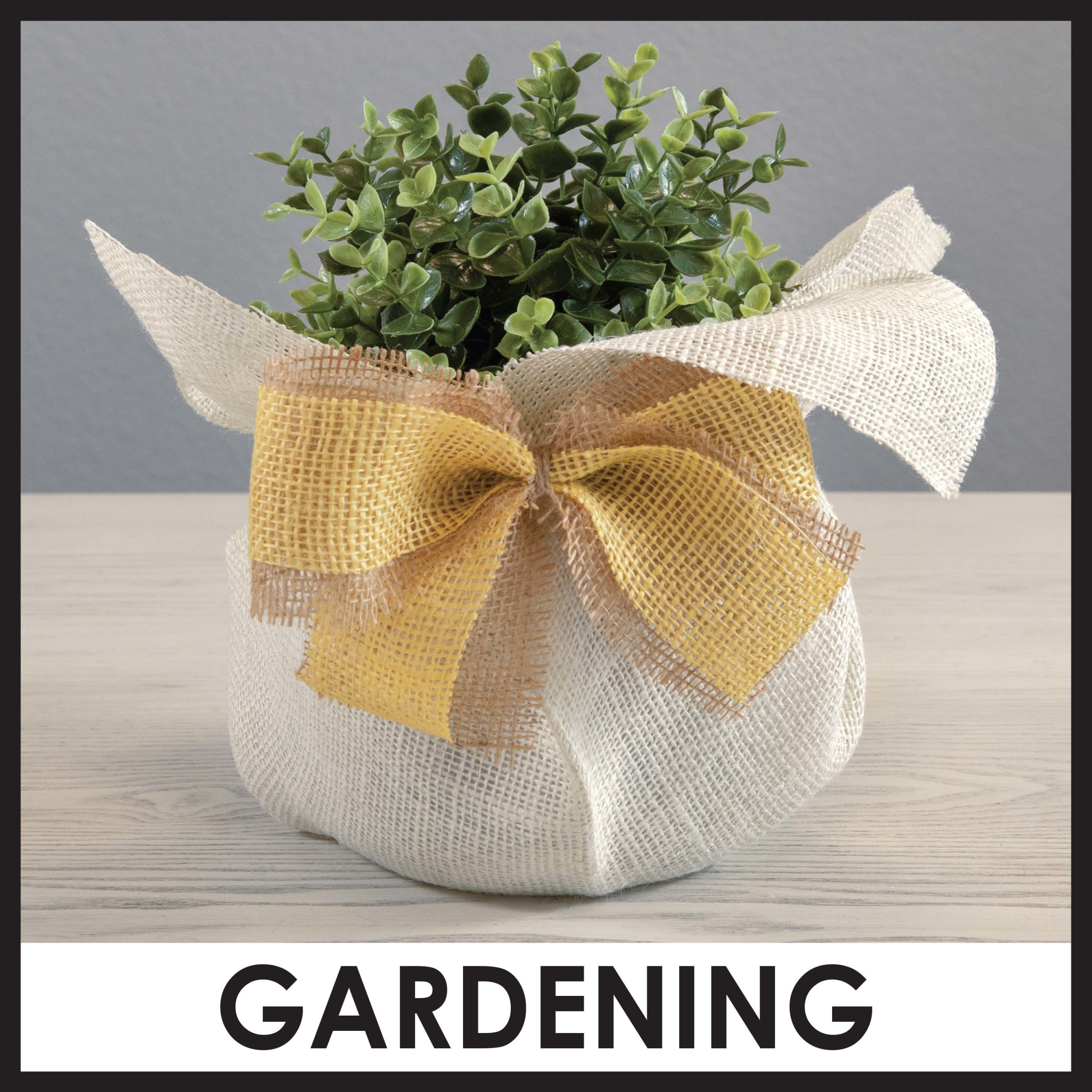 (2 pack) Allen Company Precut Natural Jute Burlap, Finished Edges, 46"W x 1-Yard, White