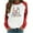 Red, variant on Honeeladyy Sales Online Womens Raglan Sleeve Shirt Pullover Tops Casual Looseweight Easter Bunny Printed Long Sleeve Pullover Cute Rabbit T-Shirt Tops