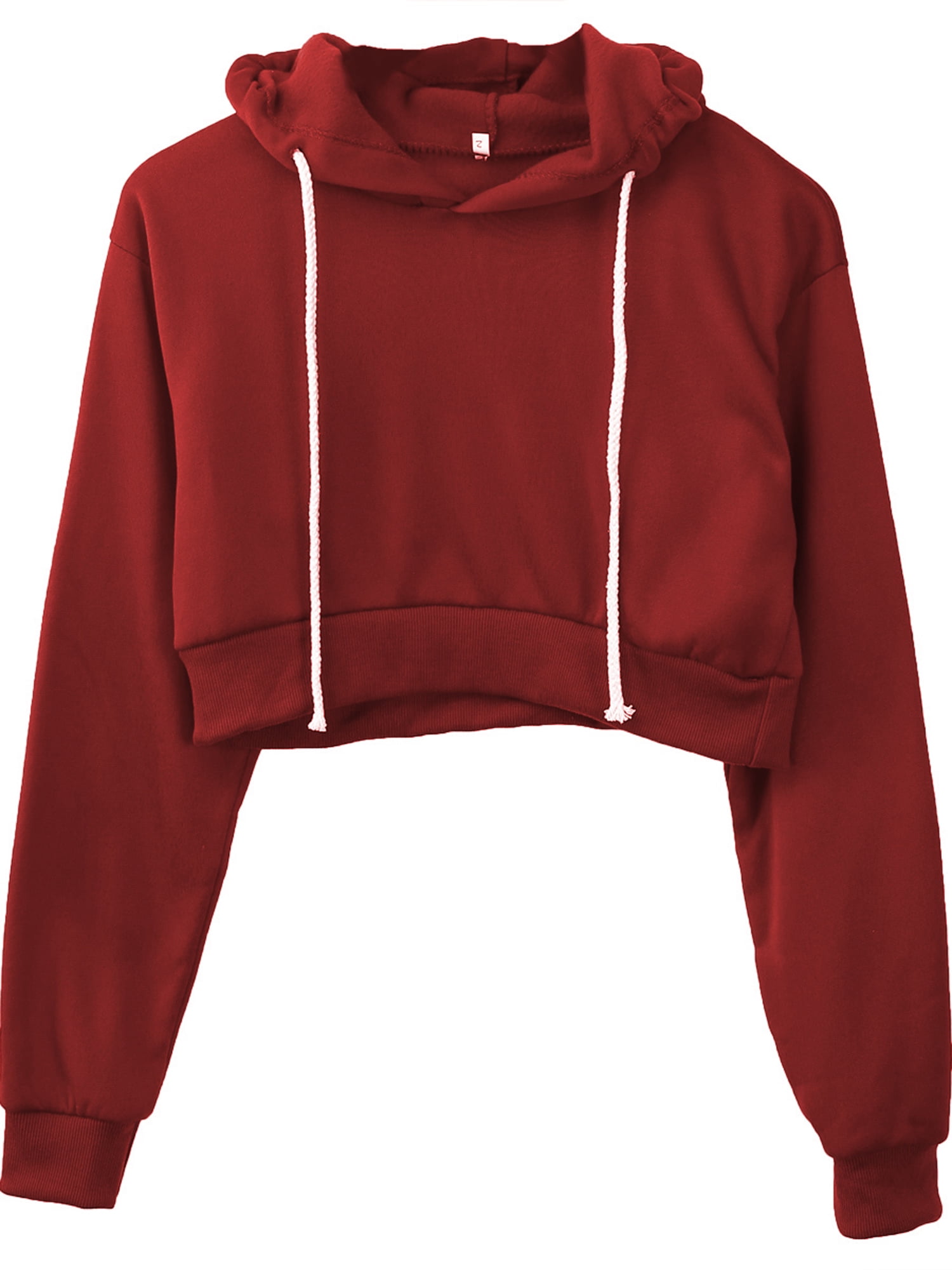 sweater crop hoodie