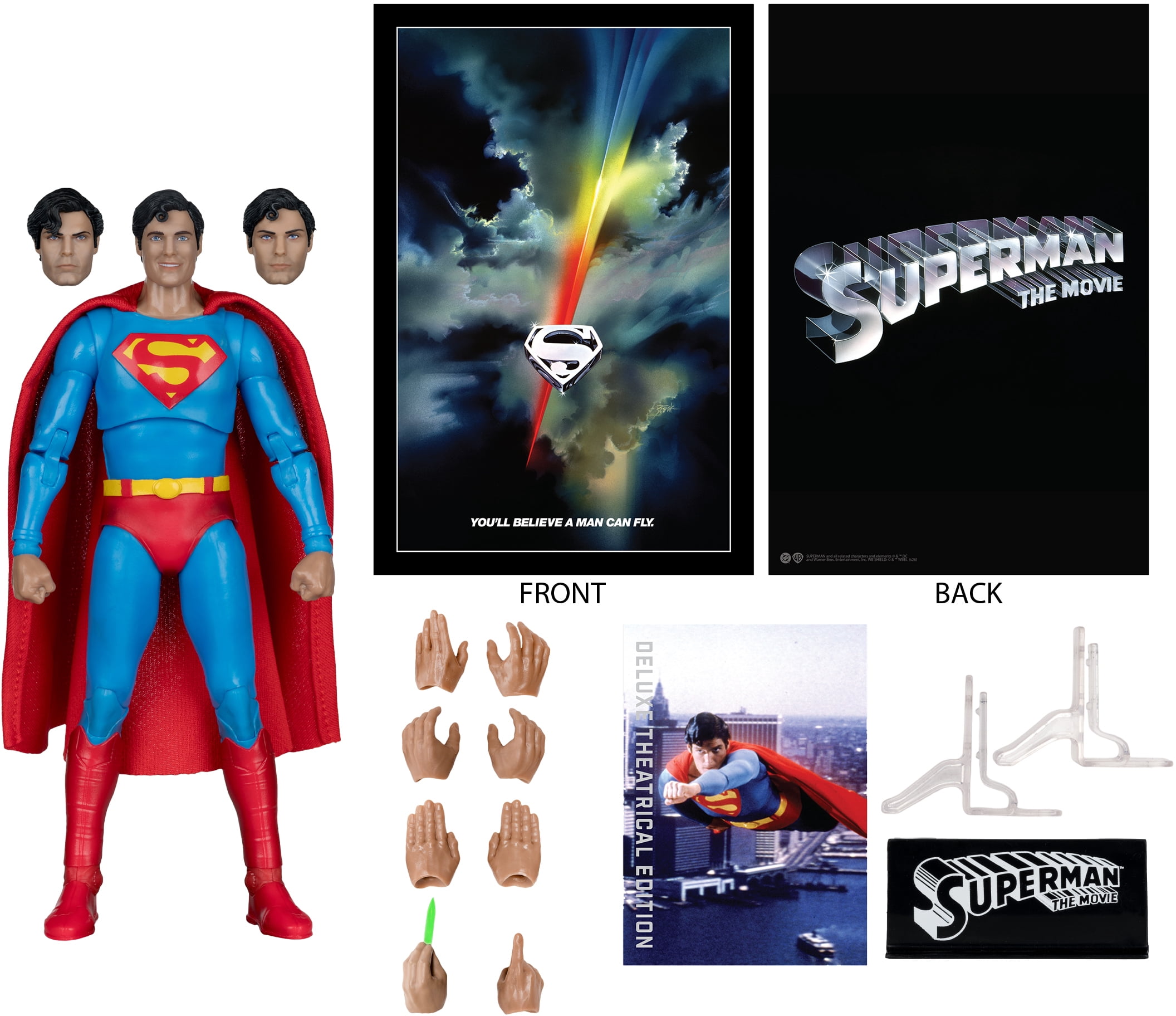 DC Multiverse Superman (Superman: The Movie 1978) 7" Action Figure (Deluxe Theatrical Edition) - McFarlane Toys