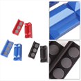 thumbnail image 3 of 4 Pulgadas Vise Mandíbula Almohadillas de Aluminio Magnético Vise Mandíbula Tapas Reversible Tubo Vise Multiusos Vise Protección Inserta 2 Piezas Azul, 3 of 5