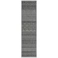 thumbnail image 2 of SAFAVIEH Beach House Jolanta Geometric Indoor/Outdoor Runner Rug, Charcoal/Gray, 2'2" x 10', 2 of 16