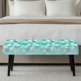 thumbnail image 3 of Jiueut Heart Pattern Dining Bench Cover, Stain Resistant Chair Seat Protector Cover Anti Dust Rectangle Bench Cushion Home Decor Accessorie for Dining Room Living Room Kitchen, 3 of 7