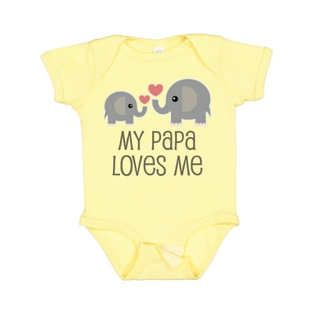 

Inktastic My Papa Loves Me Grandchild Gift Baby Boy or Baby Girl Bodysuit