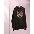 thumbnail image 3 of Butterflies Positive Quote Hoodie Women -Image by Shutterstock, Female 5X-Large, 3 of 4
