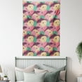 thumbnail image 4 of Aquatic Tapestry, Cute Dolphins Underwater Bubbles Colorful Ocean Sea Illustration, Wall Hanging for Bedroom Living Room Dorm Decor, 40W X 60L Inches, Jade Green Dried Rose Pink, by Ambesonne, 4 of 5