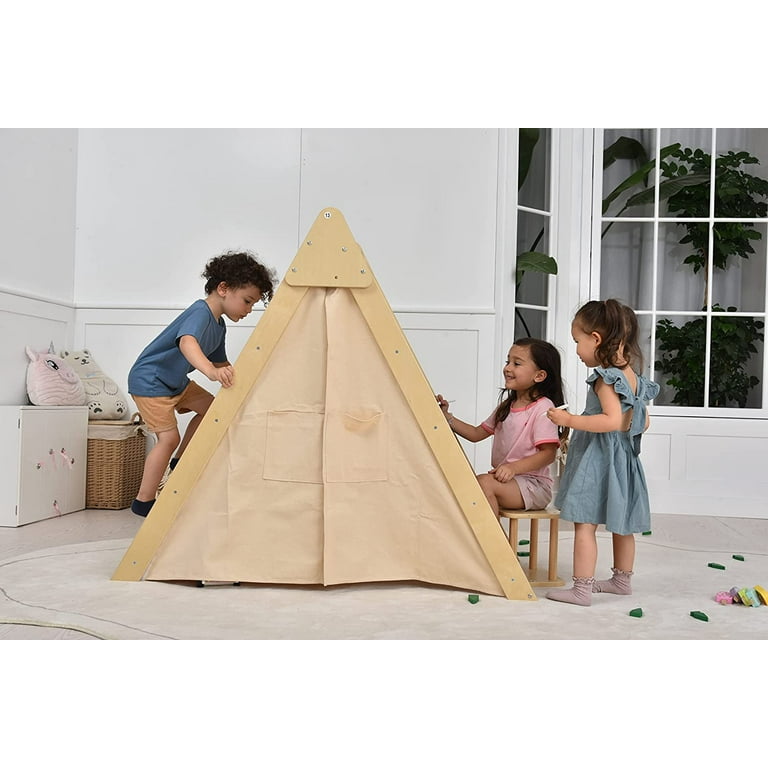 Avenlur Oak 4-in-1 Kids Playhouse: Indoor/Outdoor Climber, Art