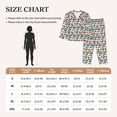 thumbnail image 4 of Fotbe Train Conjunto de Pijama de Manga Larga para Mujer con Estampado, Ropa de Dormir de 2 Piezas, Conjunto de Casa Suave y Cómodo con Bolsillos-X-Large, 4 of 7