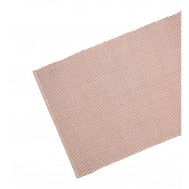 13 x 54 in. Ribbed Table Runner, Beige & Taupe