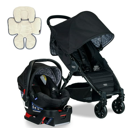 Britax Pathway & B-Safe 35 Travel System, Sketch with Support Pillow Bundle
