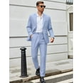 thumbnail image 3 of COOFANDY Men Suits Classic Fit 2 Piece Suit Set One Button Casual Blazer Wedding Bussiness Suit Separates, 3 of 7