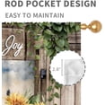thumbnail image 4 of Farmhouse Kitchen Curtains, Rustic Farm Animals Rooster Chicken Pig Cow Sunflower Patterned Rural Country Style Window Curtains for Cafe Bedroom Living Room 2 Panels, 52"x84" Inch, 4 of 5