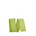thumbnail image 1 of Reliant Ribbon 93405W-042-09H 10.5 in. 20 Yards Thin Stripe Linen Solid Wired Edge Ribbon, Apple Green, 1 of 1