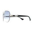 thumbnail image 4 of Luxury Metal Half Rim Tear Drop Officer Pilots Sunglasses Silver Black Light Blue, 4 of 4