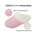 thumbnail image 3 of ULTRAIDEAS Women's Comfy Coral Fleece Memory Foam Slippers, Slip-on House Slippers for Indoor Use, 3 of 5
