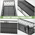 thumbnail image 4 of Pixnor Balcony Hanging Guardrail Flower Stand Railing Flower Pot Planting Shelf, 4 of 9