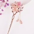 thumbnail image 2 of Horquilla con forma de ojo de gato, flor gemela, broche clásico para el pelo, placa para el pelo, joyería, tocado de estilo nacional, ojo de gato, 2 of 5