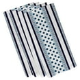 thumbnail image 2 of Simply Daisy 19" x 19" Comb Dot Stripe Print Napkin (Set of 4), 2 of 2