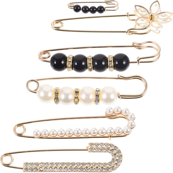 CYLINDSOME 6pcs Sweater Brooches Set Shawl Clips Pants Pins Skirt Brooch Pins Dress Pins for Clothing Decoration