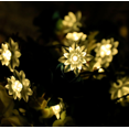 thumbnail image 1 of Battery Operated Indoor and Outdoor 50 LED Lotus Flower Fairy Lights on 7.5m PVC String with Timer,for Chrismas, Party, Wedding, Patio, Garden Decor(Warm White), 1 of 4