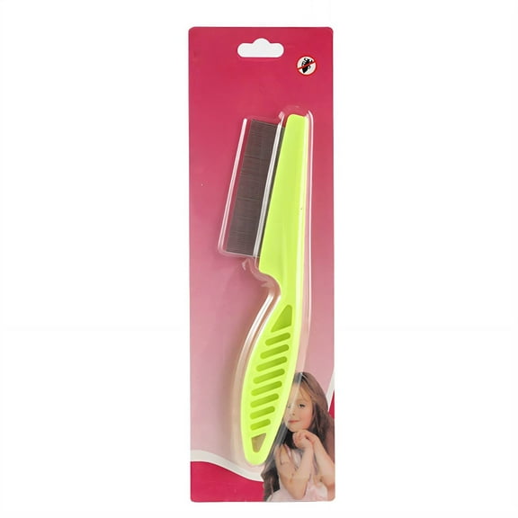 ACDANC Flea Comb,Dog Pet Cat Flea Comb Dog Hair Brush,Self Cleaning Tool Dog Grooming Brush,Green,Style 11