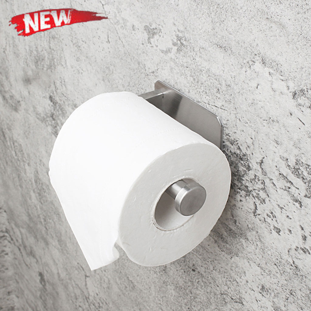 100Fens Self Adhesive Toilet Paper For Bathroom Stick On Wall Stainless Steel