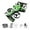 Green, variant on 2 In 1 Remote Control And High Speed Stunt 360° Rotating 4WD Air Land Vehicle With Adjustable Speeds For Kids