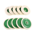 thumbnail image 3 of "Discos De Rueda De Pulido Amoladora Angular 15 Piezas Lana Malubero, Verde con Blanco ", 3 of 5