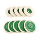 thumbnail image 3 of "Discos De Rueda De Pulido Amoladora Angular 15 Piezas Lana Malubero, Verde con Blanco ", 3 of 5