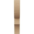 thumbnail image 2 of 6"W x 12"D x 36"H Thin Ridgewood Rough Cedar Woodgrain TimberThane Corbel, Primed Tan, 2 of 6