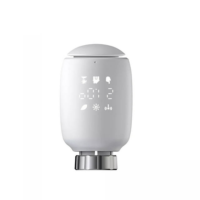Amdohai Tuya ZigBee3.0 Radiateur Intelligent Valves Application Mobile Contrôleur de Température à Distance Thermostat Intelligent Compatible avec Alexa Google Home Contrôle Vocal Nécessite d'Être Utilisé avec Passerelle