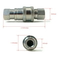 thumbnail image 3 of The ROP Shop 2 Pack - Buyers Snowplow Pressure Hoses & Quick Couplers for Western 25232, 3 of 7