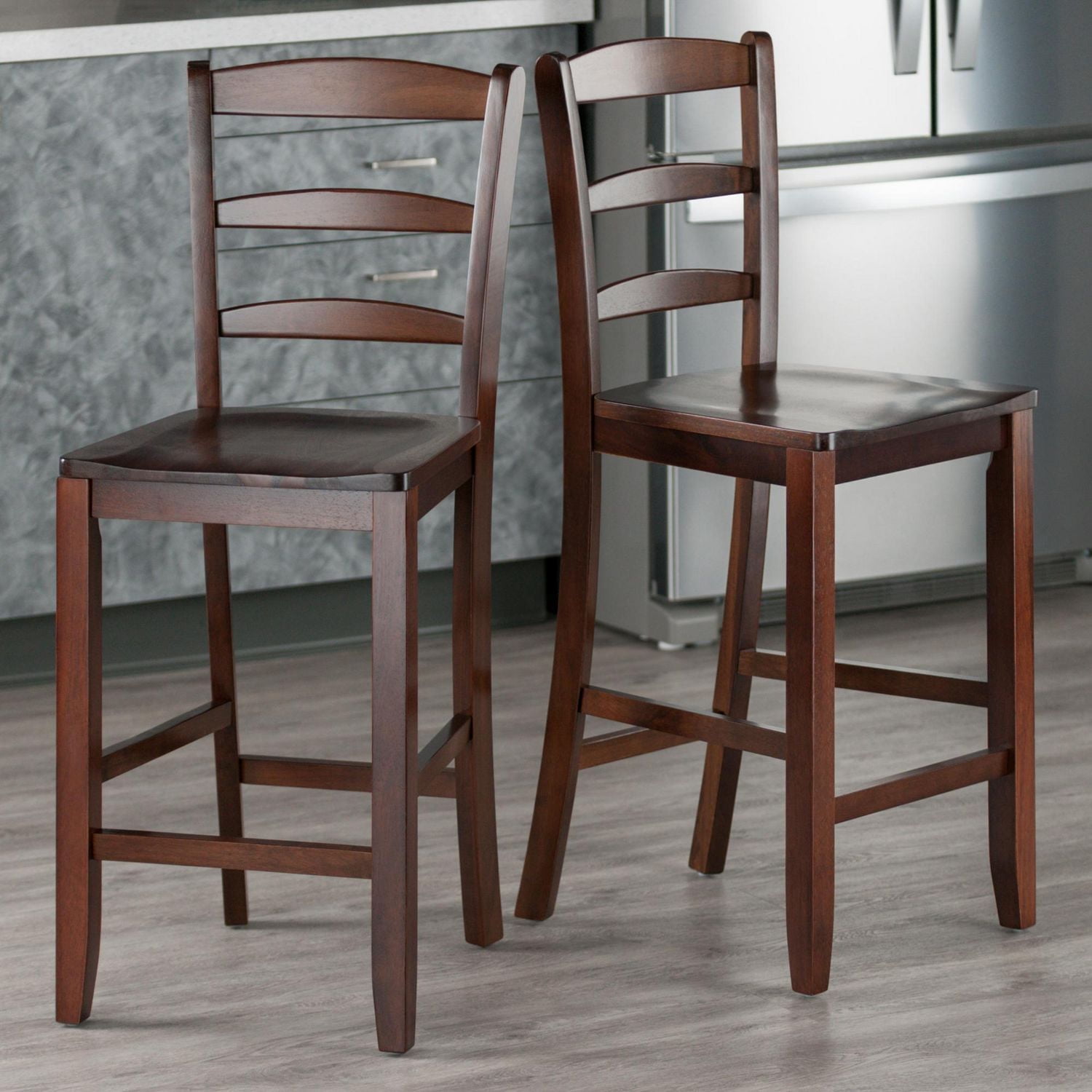 Winsome 94244 counter ladder back stool